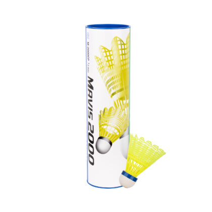 Yonex Mavis 2000 nailonist sulgpallid – 6 tk toru, kollane