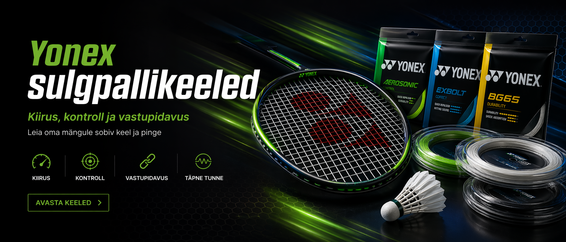 Yonex sulgpallireketi keeled – kuidas valida endale sobiv?