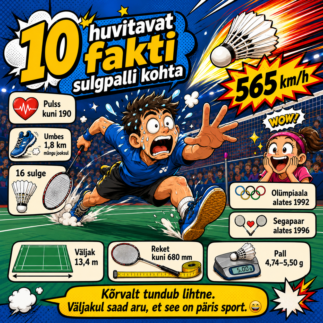 10 huvitavat fakti sulgpalli kohta