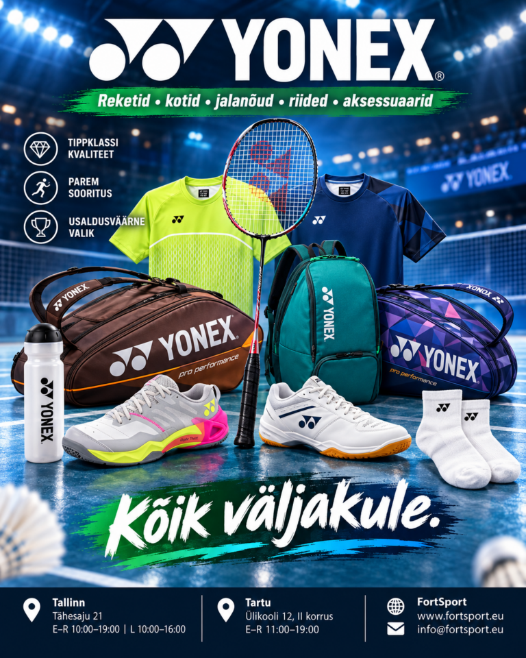 Yonex sulgpallivarustus