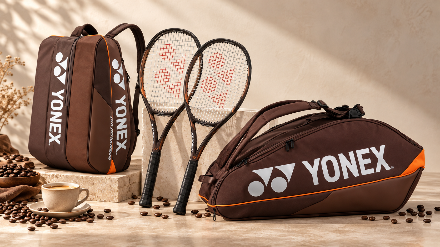 Yonex Espresso Brown – tennisereketid ja reketikotid